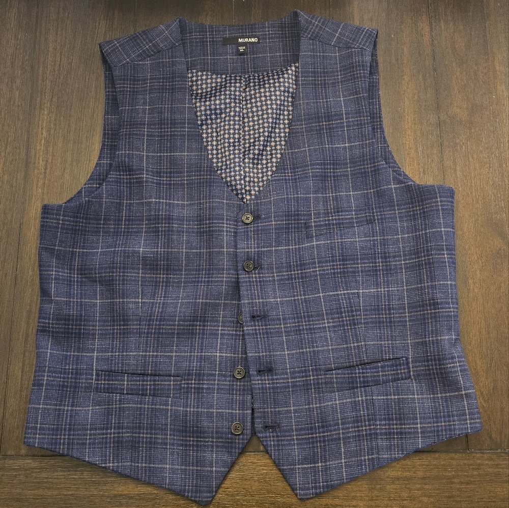 Murano Blue Tailored Vest Suits & Blazers